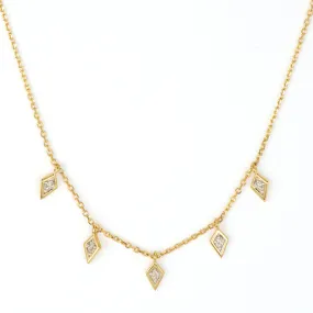 Diamond Kite Necklace