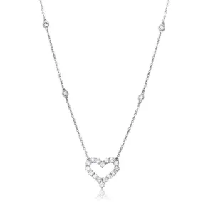 Diamond Open Heart Necklace