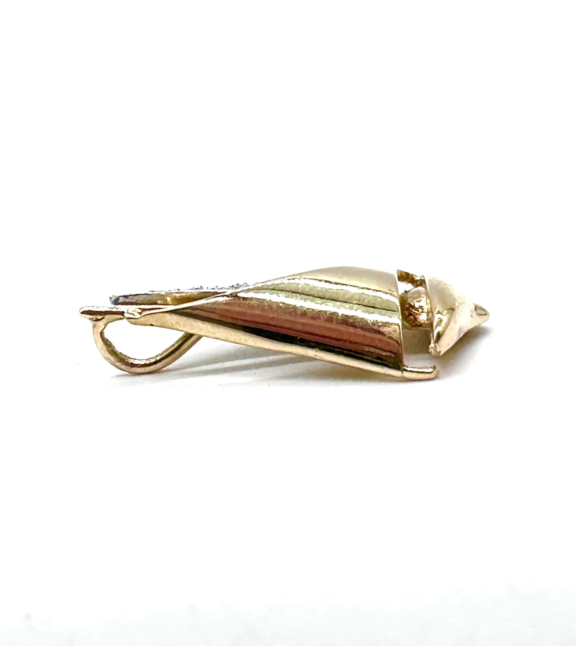 Diamond sailboat pendant