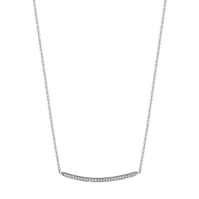 Diamond Thin Bar Necklace