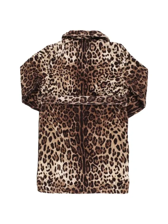 Dolce&amp;Gabbana   All over print cotton bath robe 