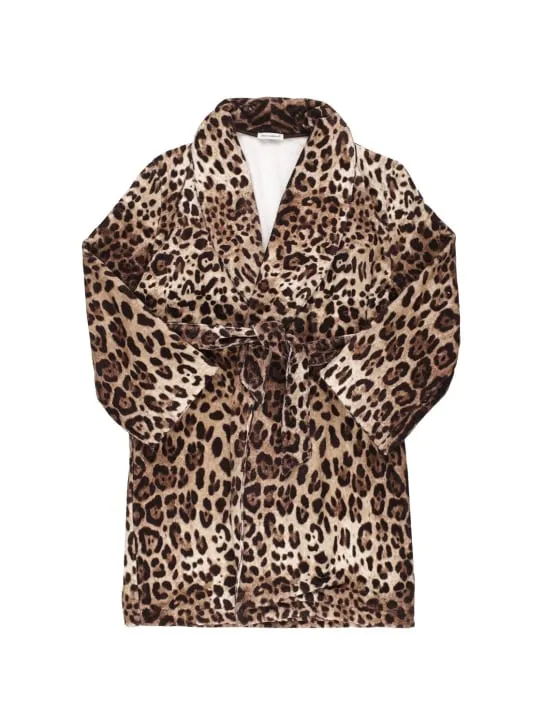 Dolce&amp;Gabbana   All over print cotton bath robe 