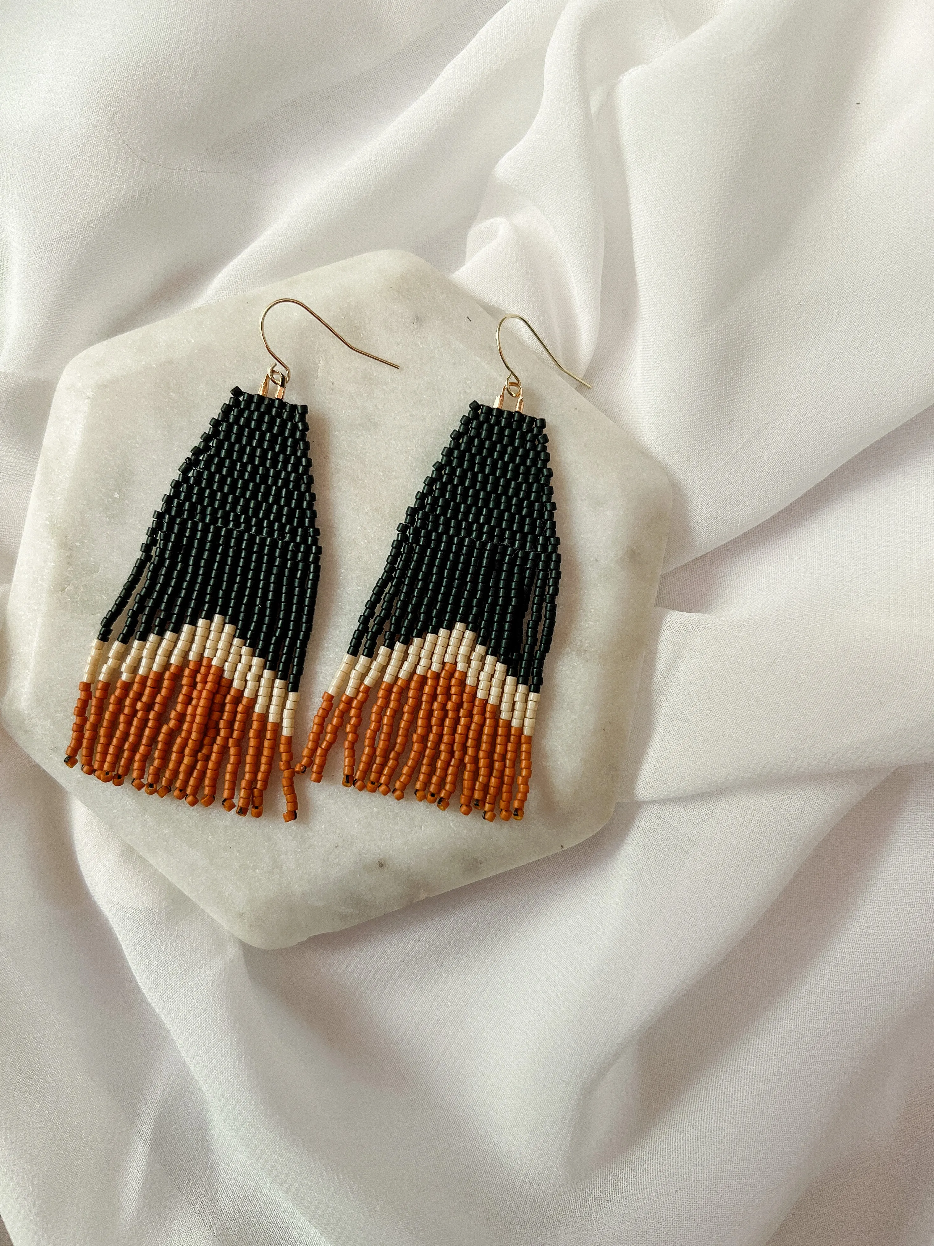 Dusk | Beaded Earrings