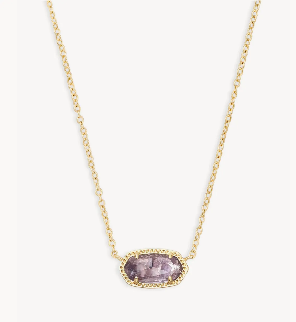 Elisa Pendant Necklace in Amethyst | February