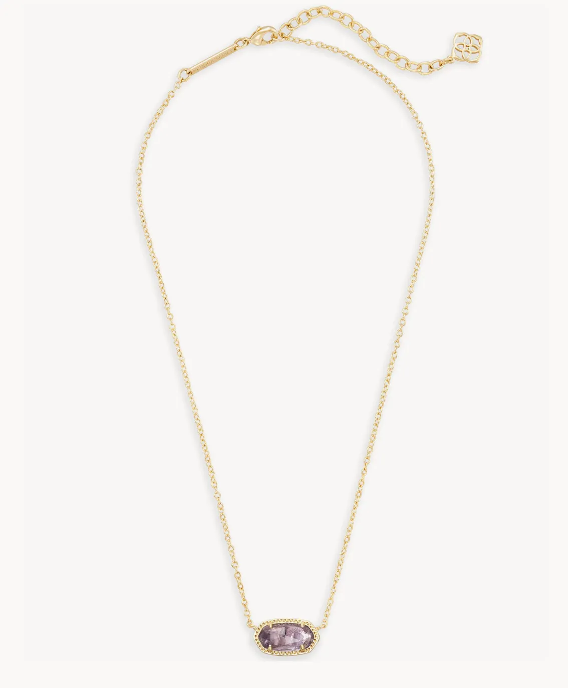Elisa Pendant Necklace in Amethyst | February