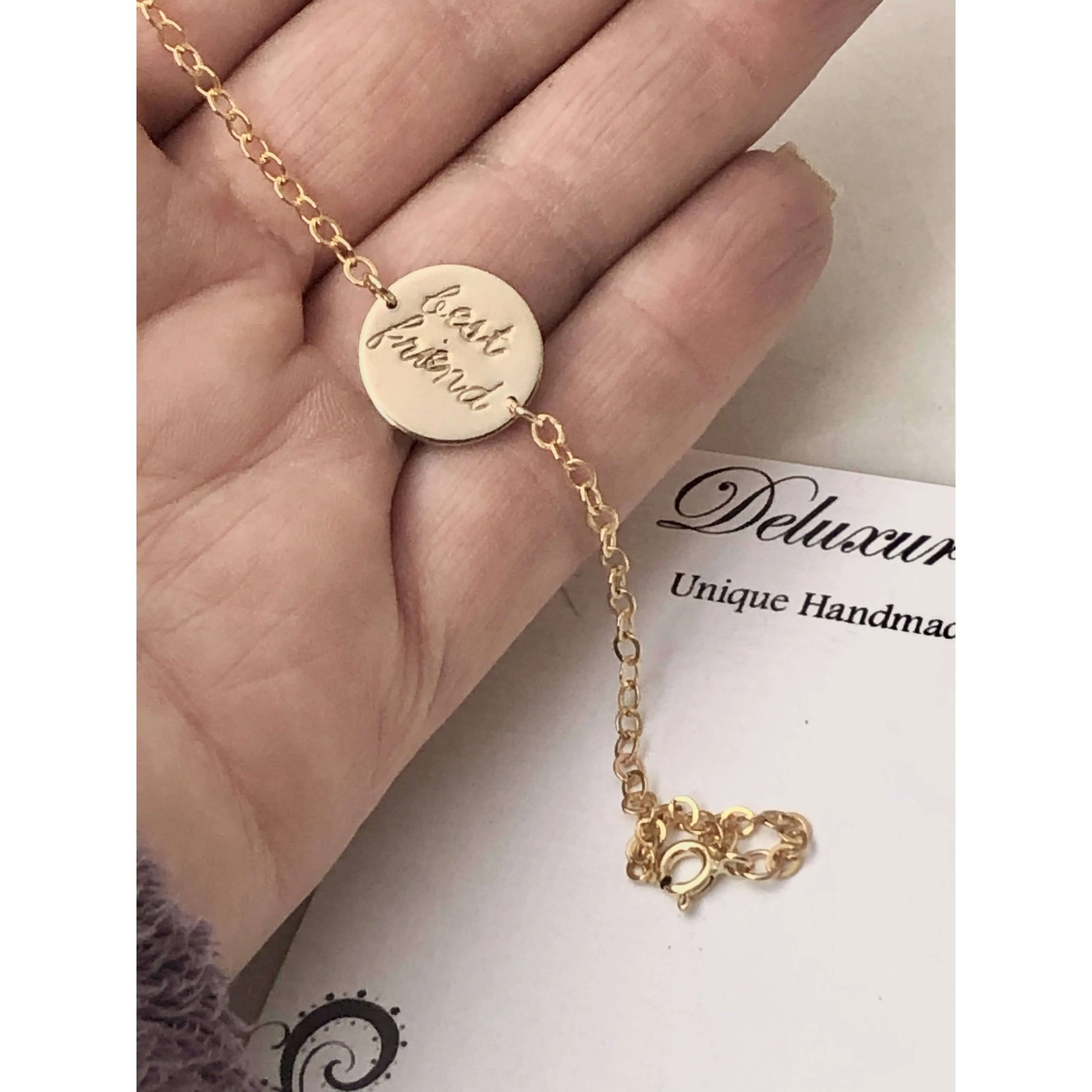 Emma Initials Disc Bracelet