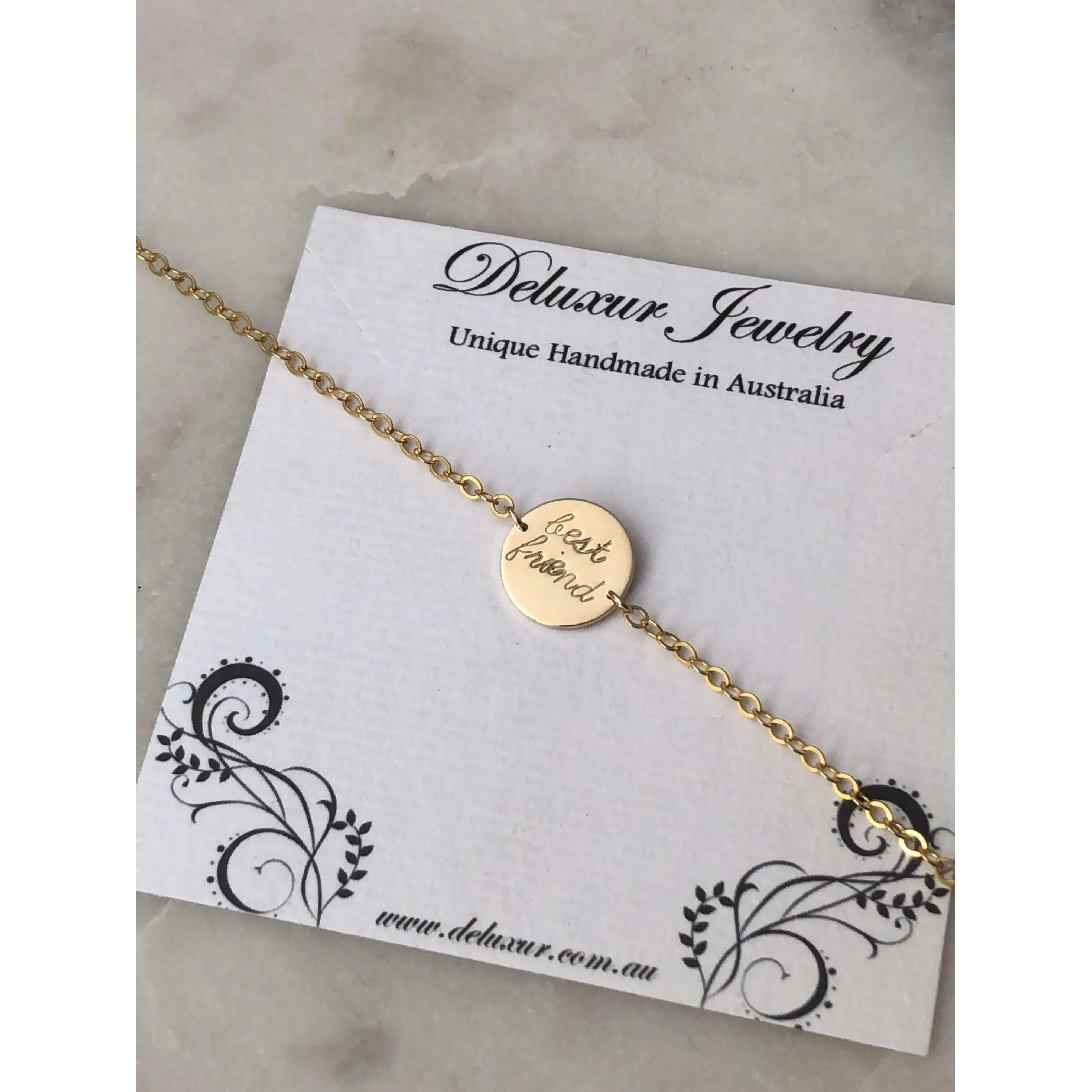 Emma Initials Disc Bracelet