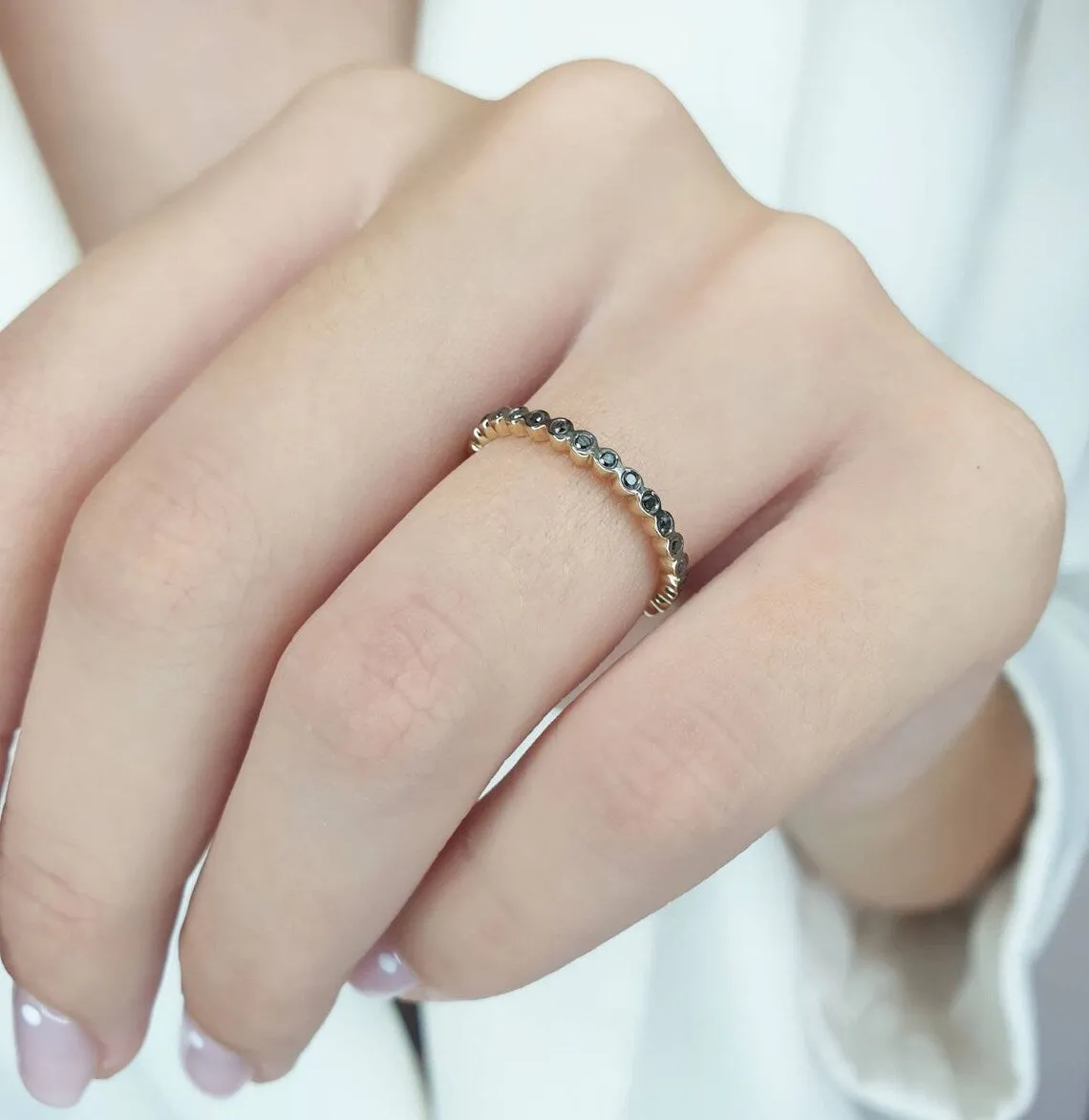 Eternity Black Diamond Ring