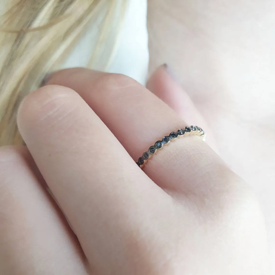 Eternity Black Diamond Ring
