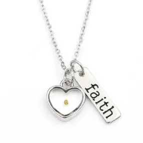 Faithful Seed Silver Stainless Steel Necklace