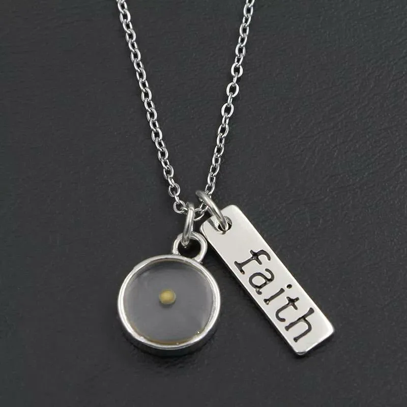 Faithful Seed Silver Stainless Steel Necklace