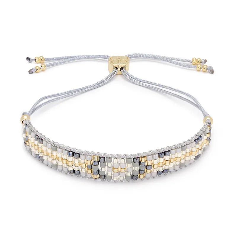 Fantasy Grey Friendship Beaded Bracelet
