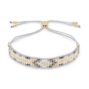 Fantasy Grey Friendship Beaded Bracelet