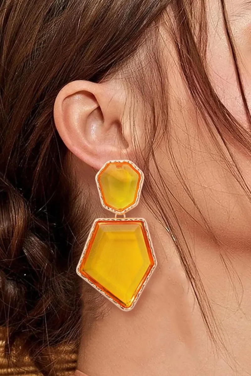 Geometric Shape Dangle Earrings