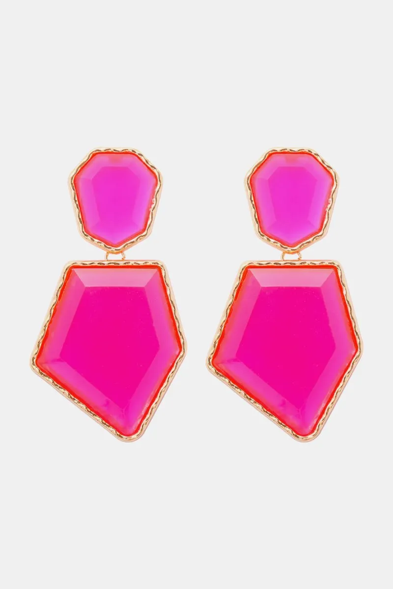 Geometric Shape Dangle Earrings