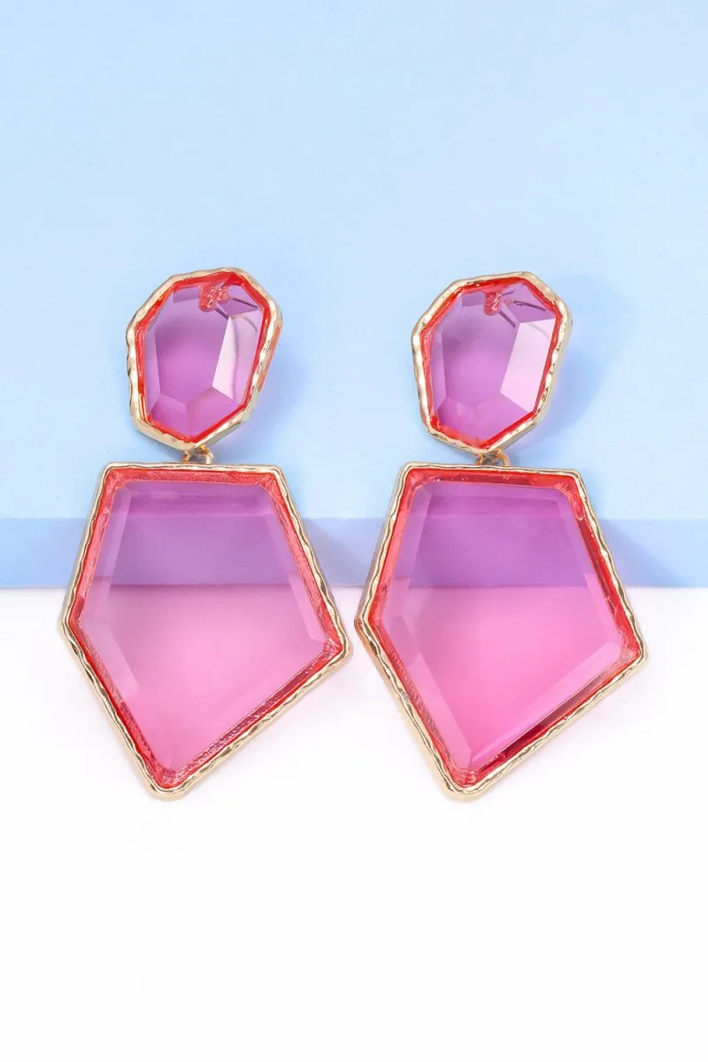 Geometric Shape Dangle Earrings