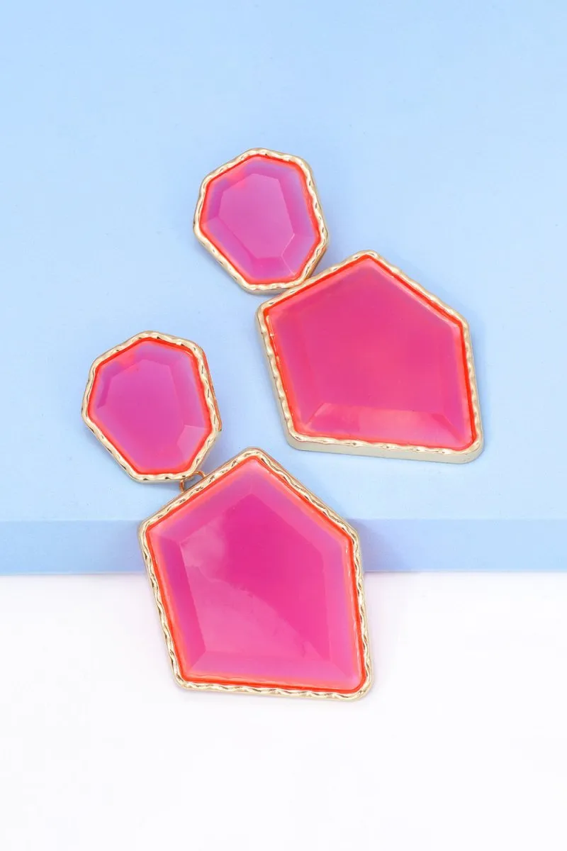 Geometric Shape Dangle Earrings