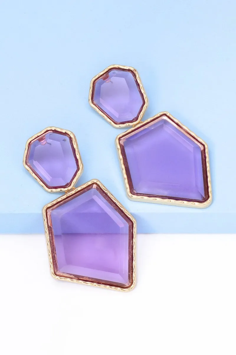 Geometric Shape Dangle Earrings