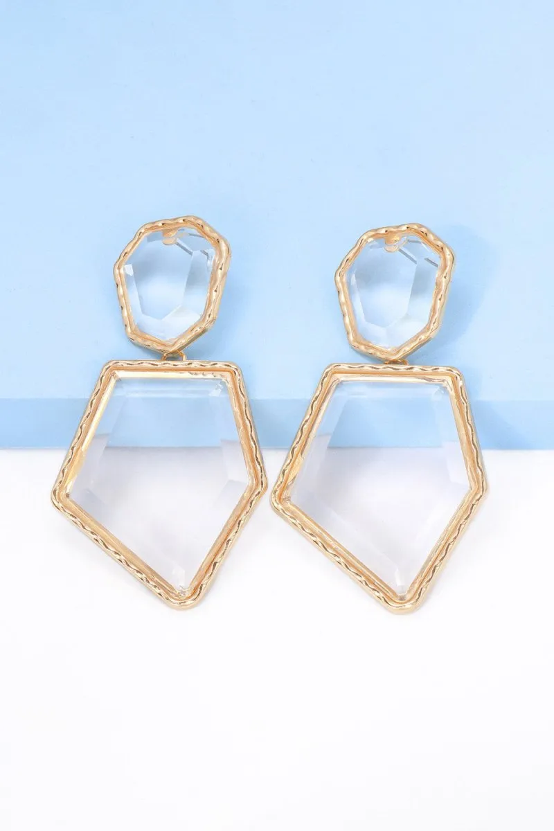 Geometric Shape Dangle Earrings