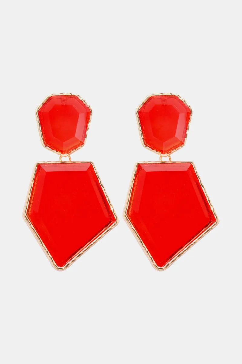 Geometric Shape Dangle Earrings