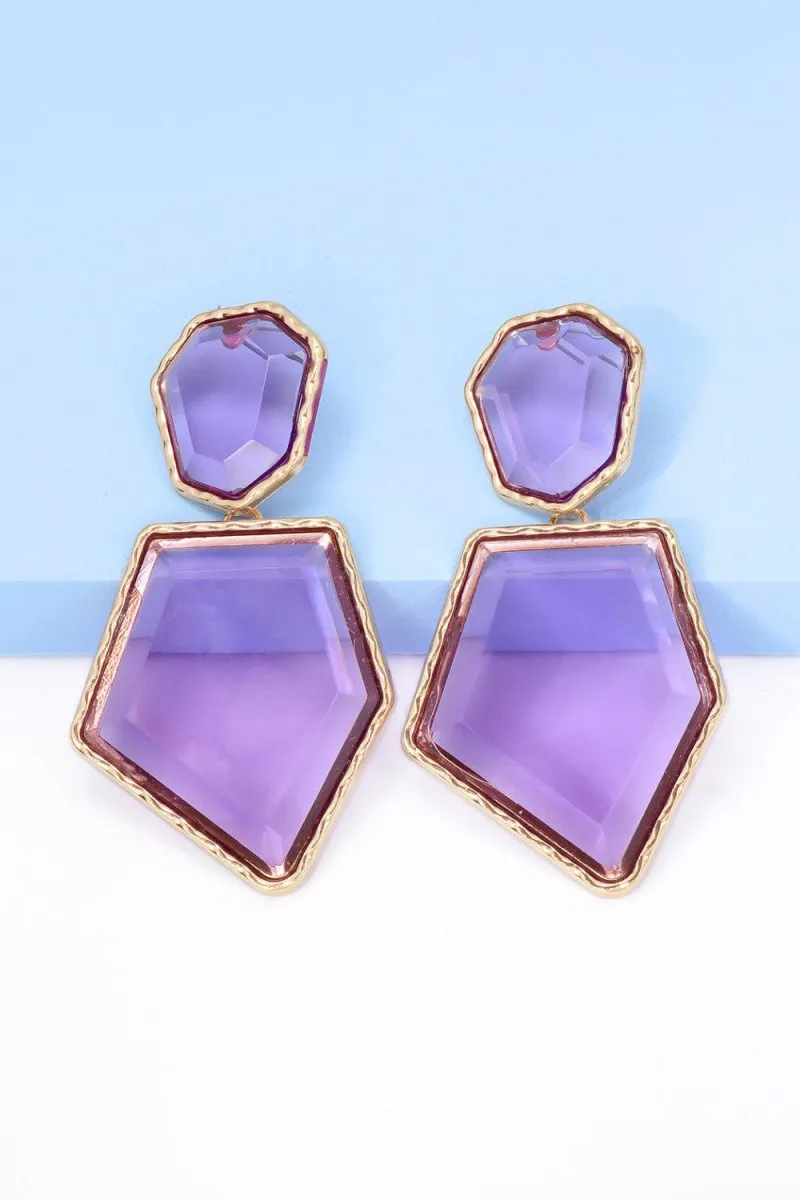 Geometric Shape Dangle Earrings