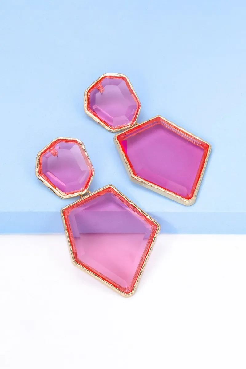 Geometric Shape Dangle Earrings