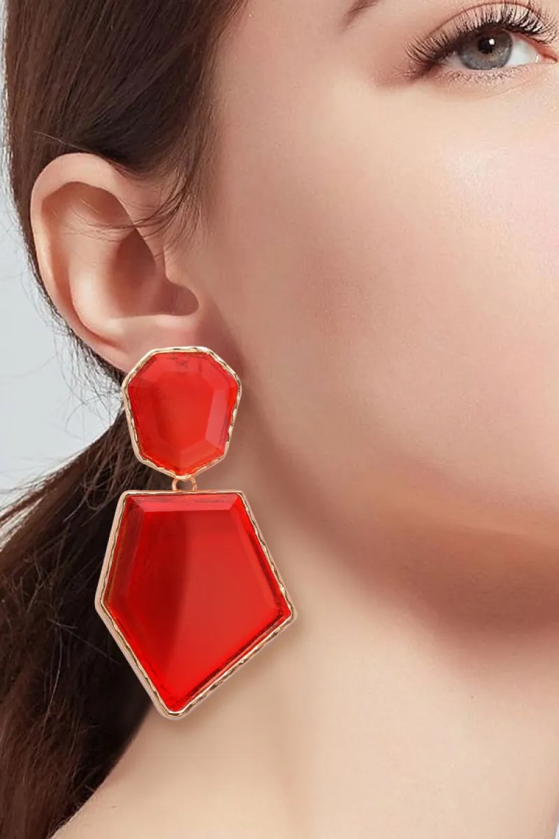 Geometric Shape Dangle Earrings