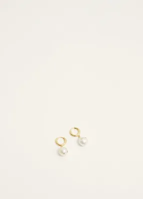 Gertrude Pearl Hoop Earrings