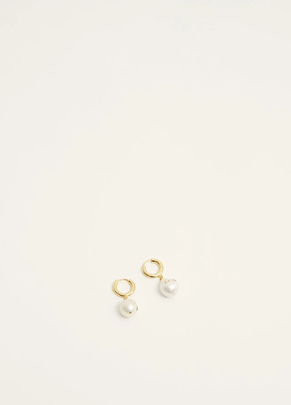 Gertrude Pearl Hoop Earrings