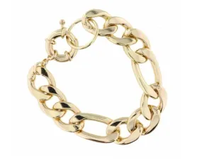 Gold Curb Chain Bracelet