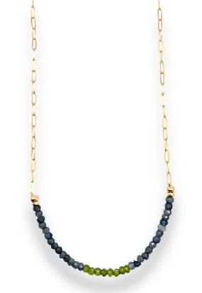 Gold Filled Stone Layering Necklace - 2 color choices