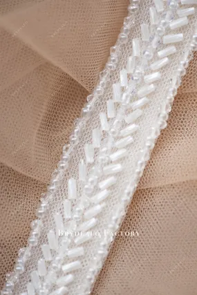 Hand-Sewn Crystal Wedding Dress Belt Online