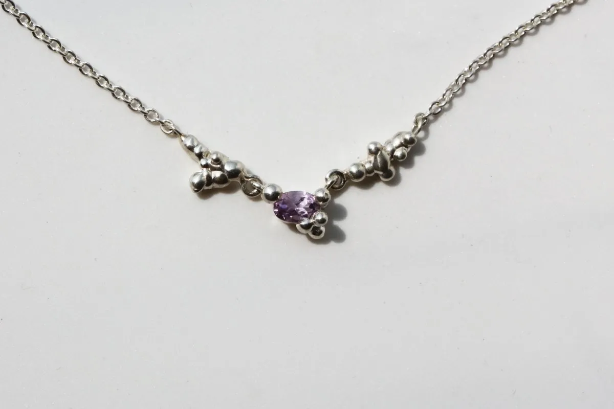 House of Hudson Amethyst Droplet Chain