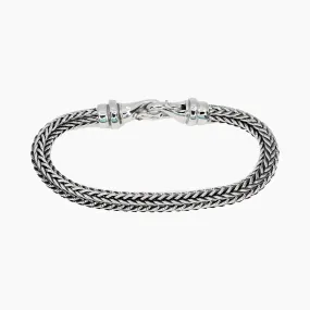 Italgem Stainless Steel Grano Wheat Men's Bracelet