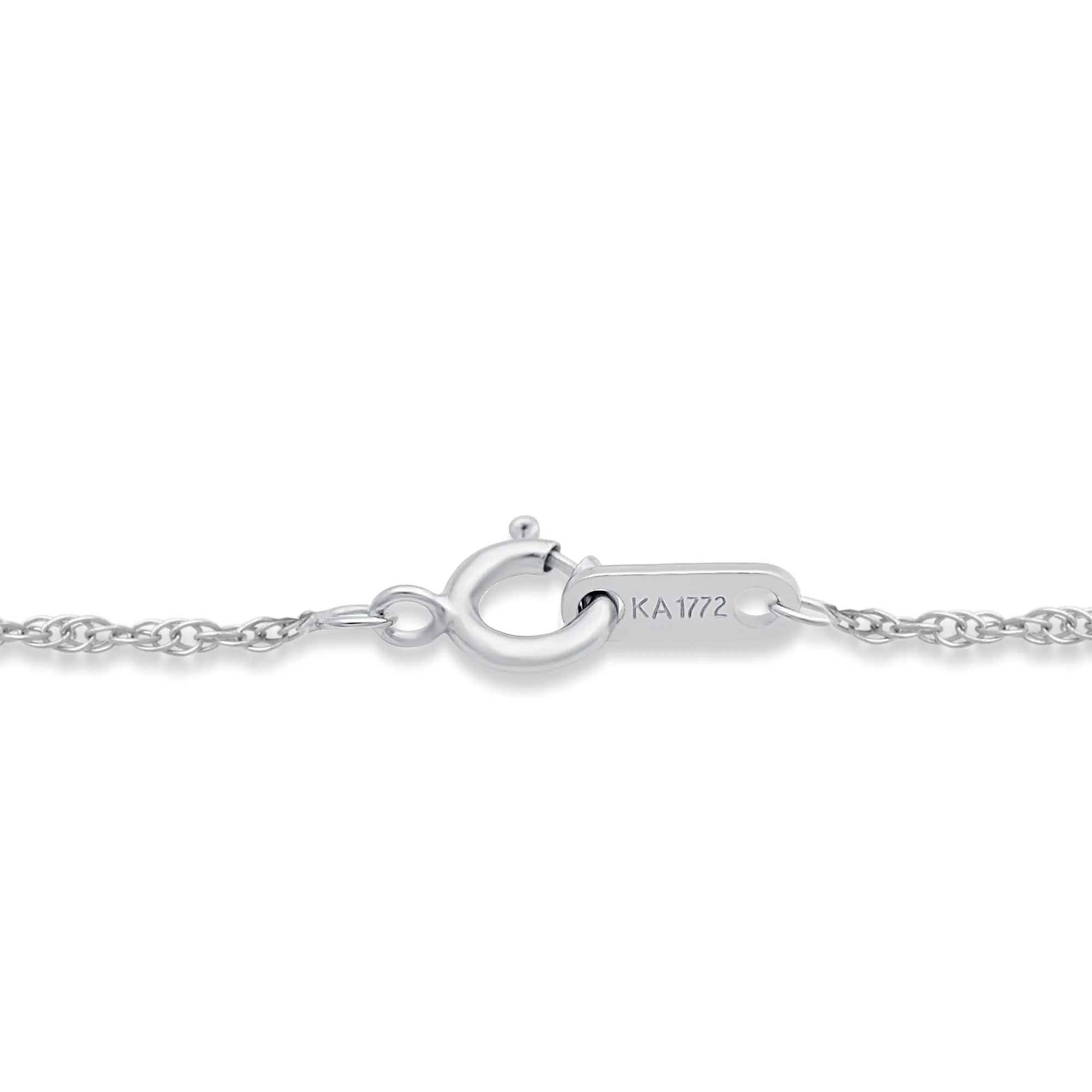 Jewelili Sterling Silver with Amethyst and Created White Sapphire Heart Pendant Necklace