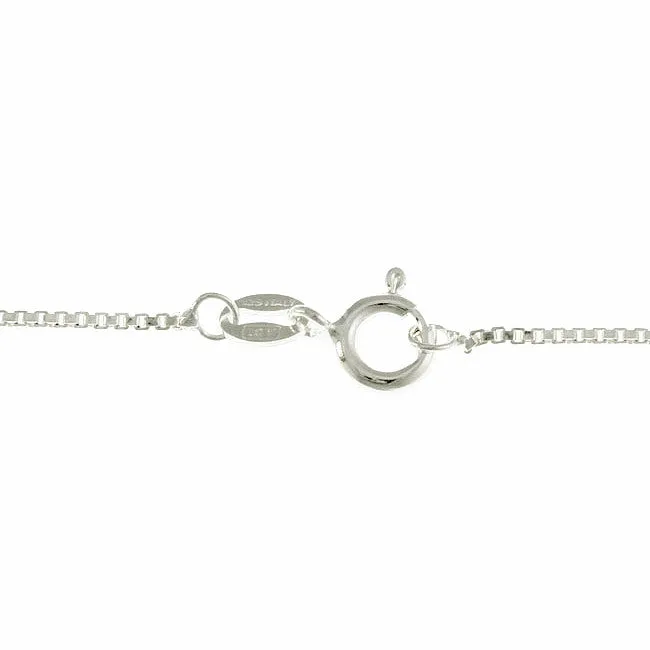 Jewelry Trends Sterling Silver Celtic Good Luck Knot Pendant with Amethyst Stone on 18 Inch Box Chain Necklace