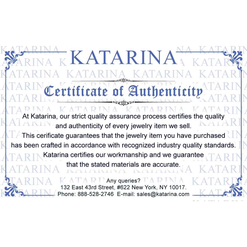 KATARINA Graduated Diamond Journey Pendant Necklace (3/4 cttw)