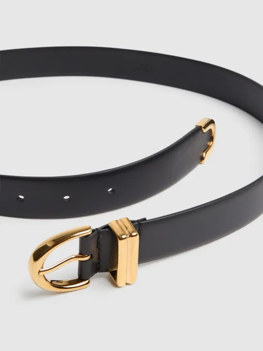 Khaite   Bambi Skinny smooth leather belt 
