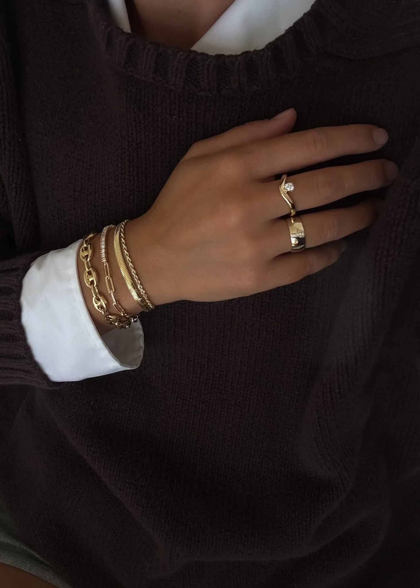 Kismet Herringbone Chain Bracelet