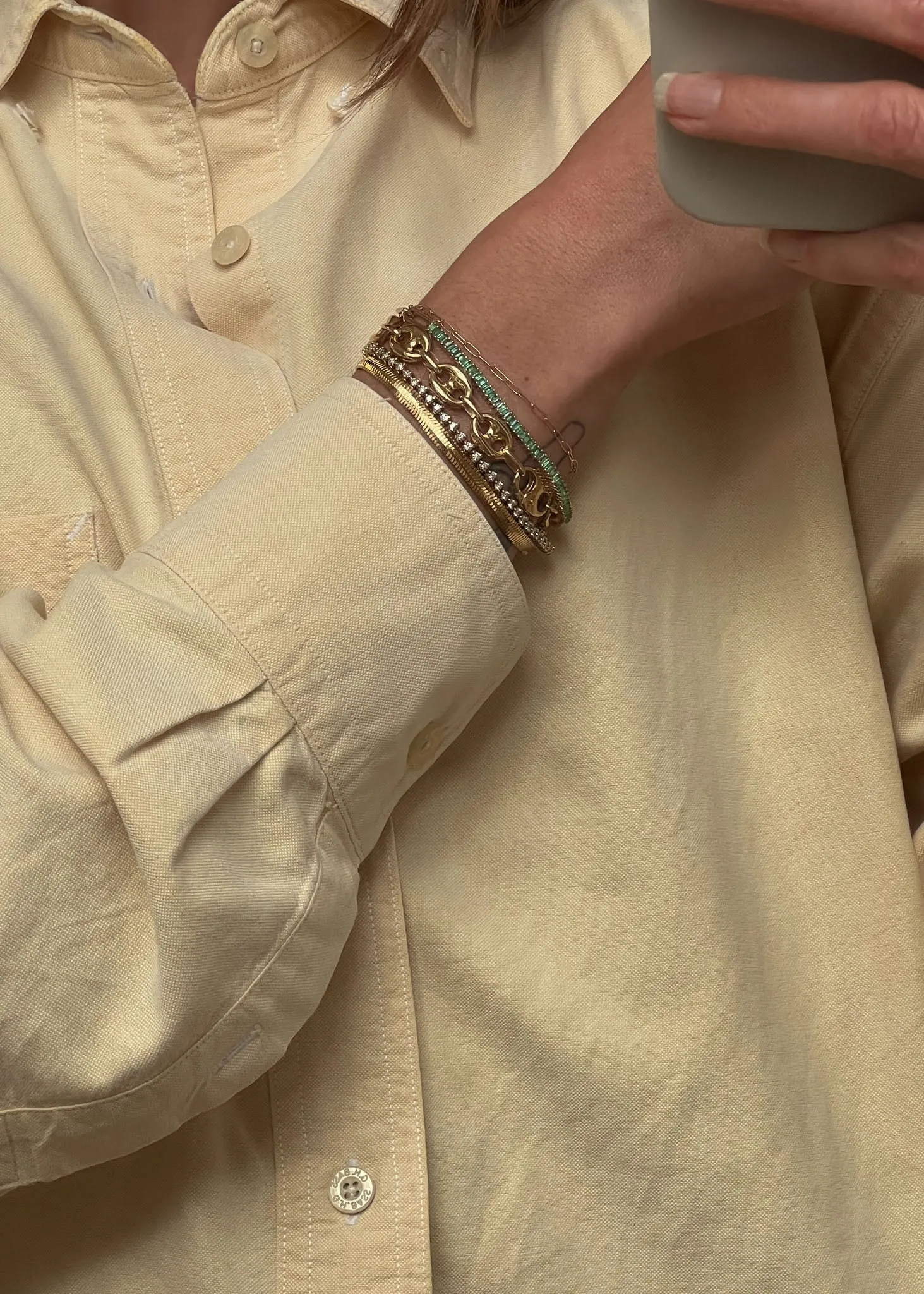 Kismet Herringbone Chain Bracelet