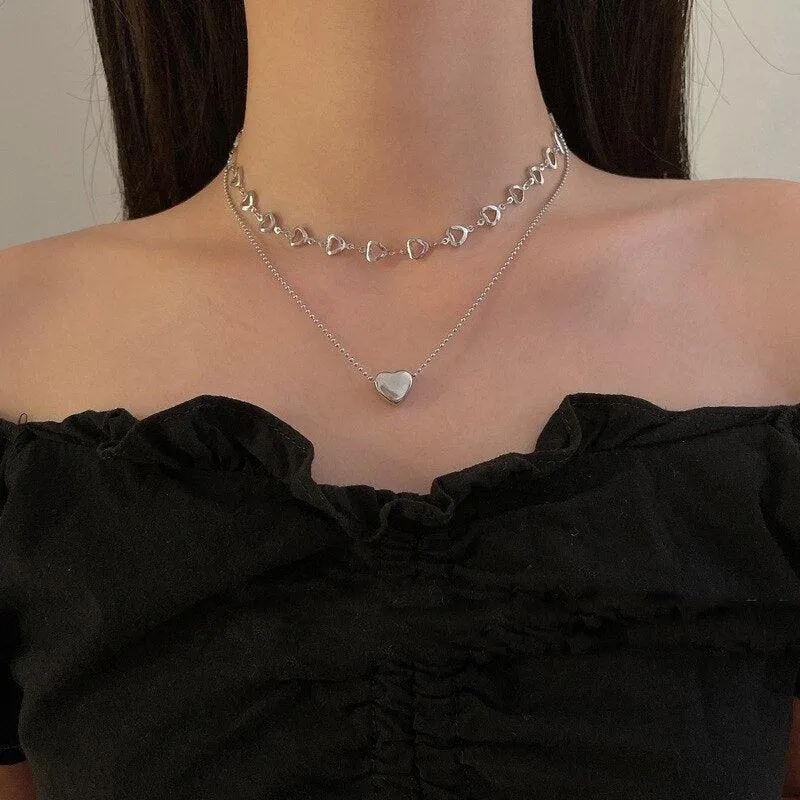 Kpop Heart Pendant Bracelet
