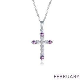 Lafonn Birthstone February Necklace BP007AMP20
