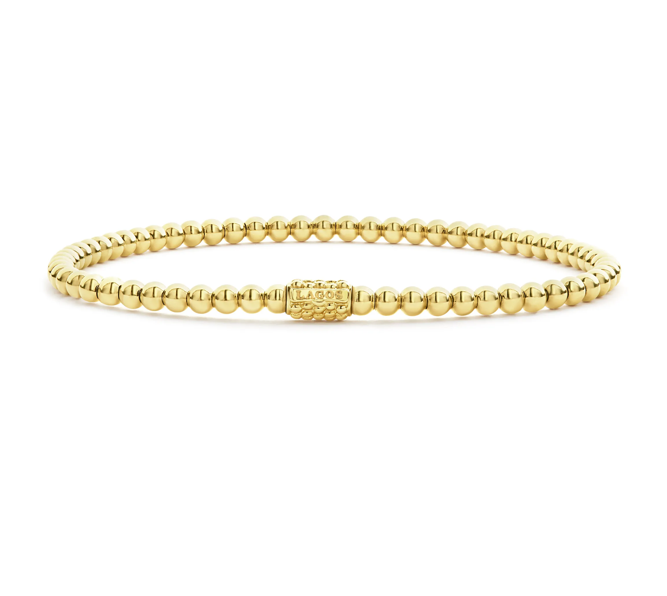 LAGOS Caviar Gold 3mm Bead Bracelet