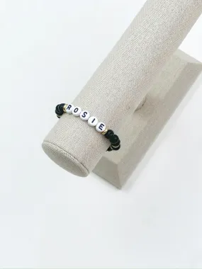 Lava Bead Individual Name Bracelet