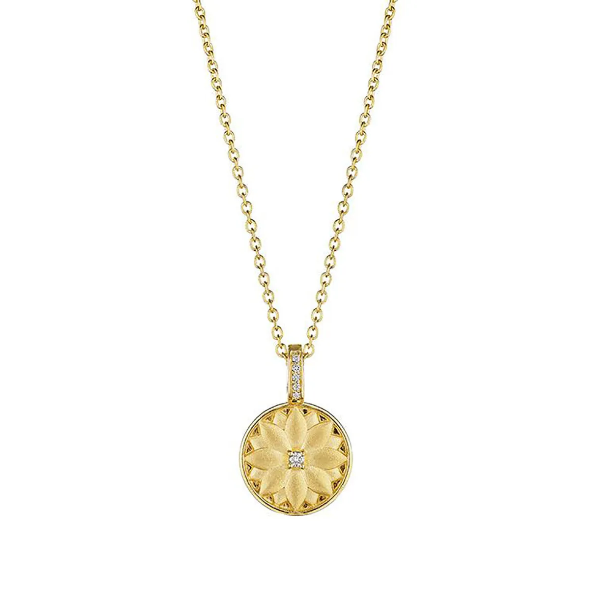 Lotus Medallion Necklace