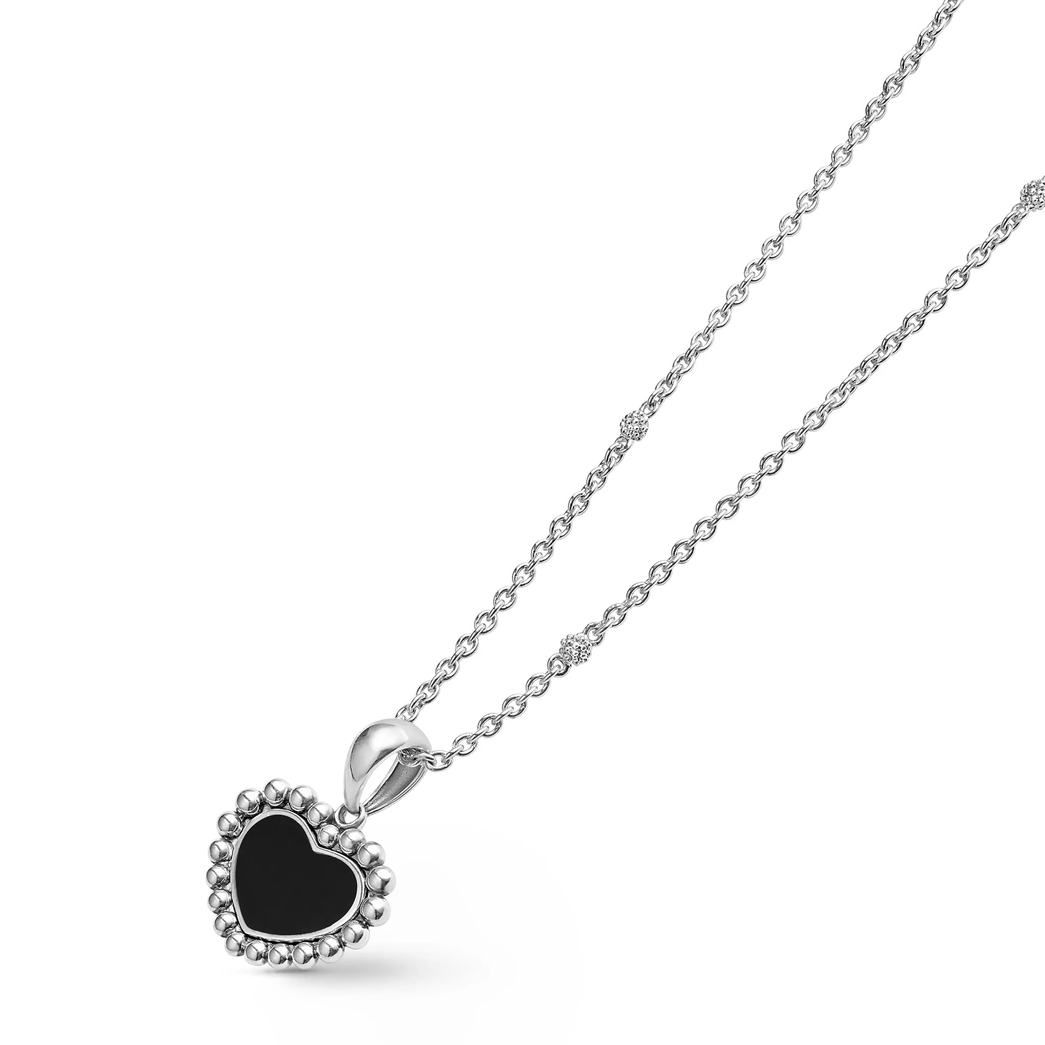 Maya Onyx Heart Necklace