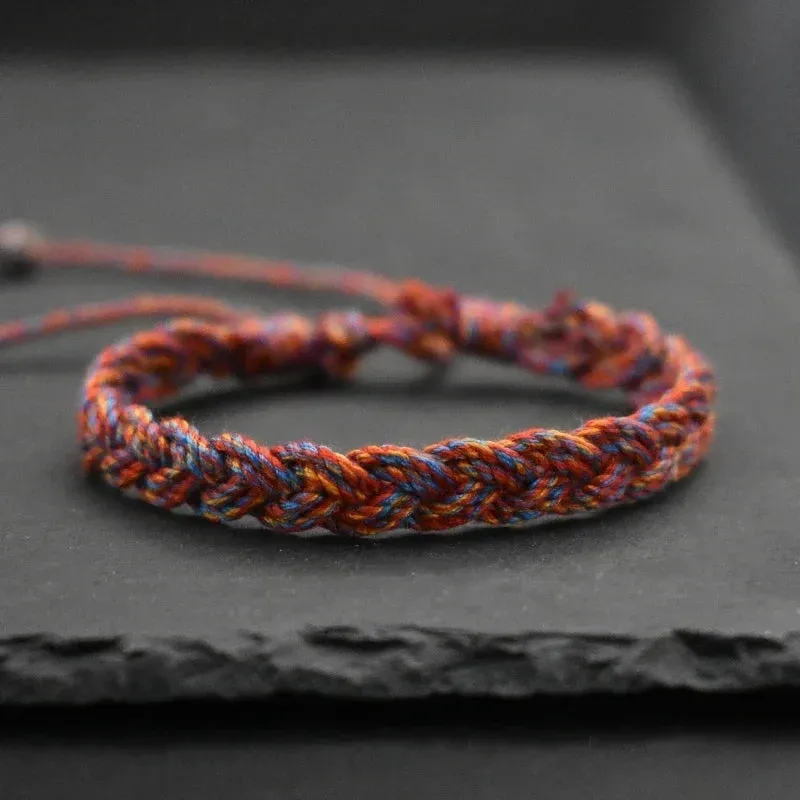 Multi-Color Tibetan Buddhist Bracelet for Yoga & Friendship