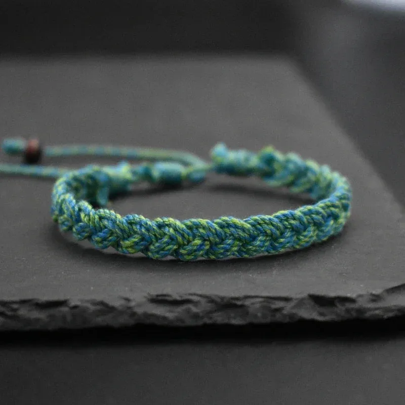 Multi-Color Tibetan Buddhist Bracelet for Yoga & Friendship