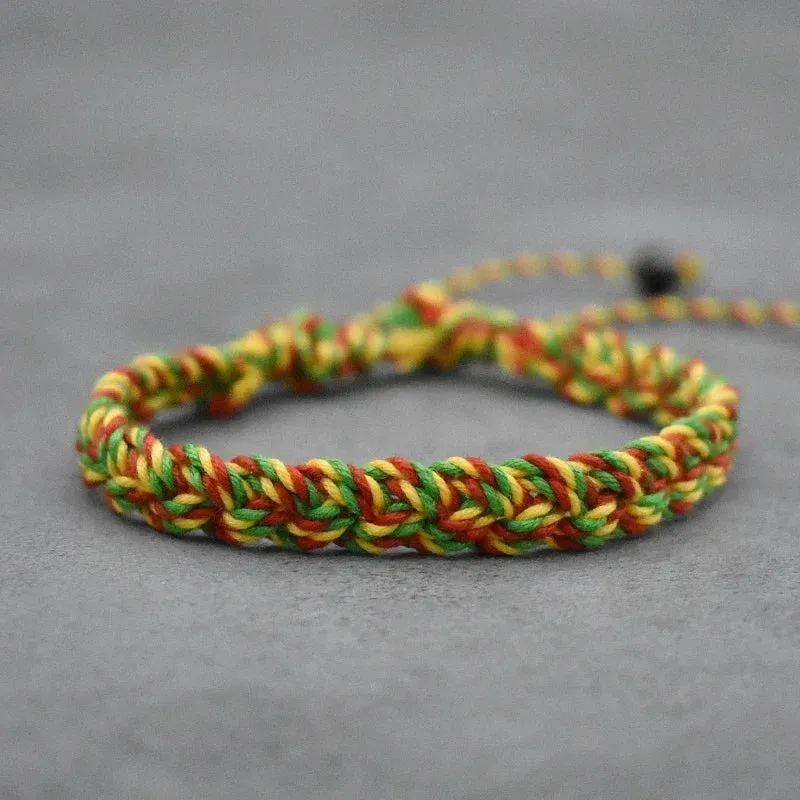 Multi-Color Tibetan Buddhist Bracelet for Yoga & Friendship