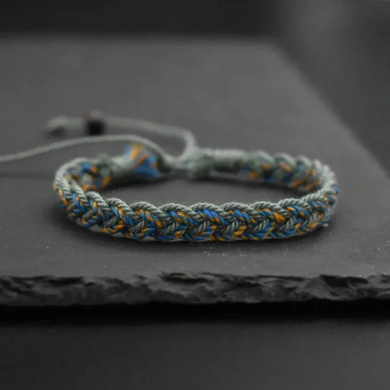 Multi-Color Tibetan Buddhist Bracelet for Yoga & Friendship